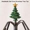 Freestanding Christmas Stocking Holder Tree, 67" Height Stocking Stand for Floor with 8 Stocking Hooks, Metal Stocking Hanger Stand with Vivid Cast Iron Christmas Tree Top, Christmas Decor Rack for Ho